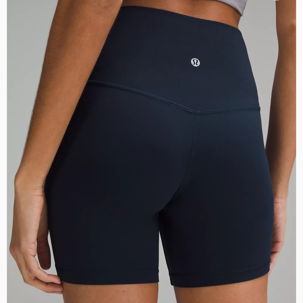 lululemon athletica Women's Navy Bike Shorts - Picture 2 of 5